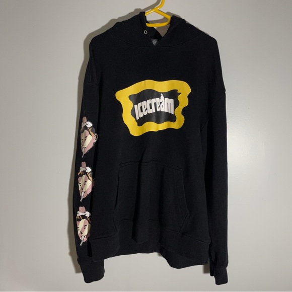 Billionaire Boys Club Other - BBC Billionaire Boys Club Ice Cream Hoodie Mens L Black